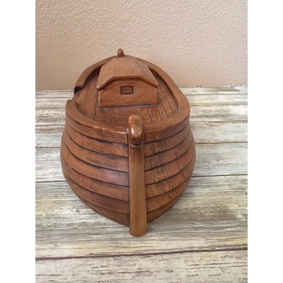 Hudson Pewter Noah’s Ark Set 1981 Wood Ark w/Noah and 11 Pairs of Pewter Animals - Picture 17 of 17